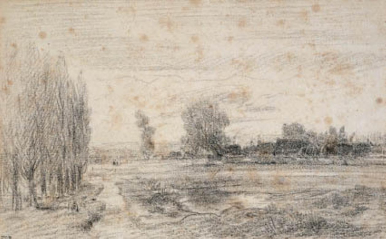 Sletten ved Selon i Berri? af Theodore Rousseau