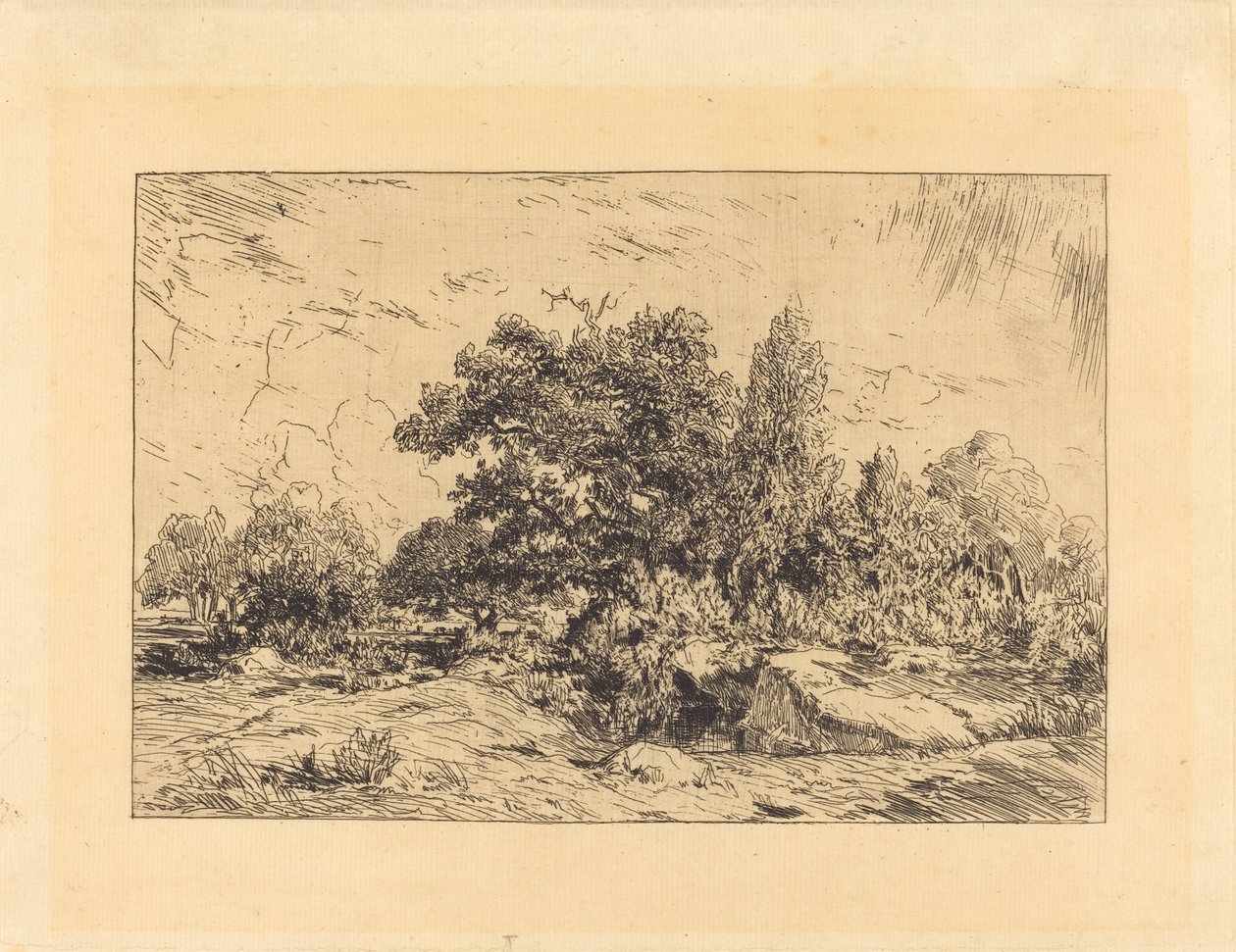 Udsigt over Plateau de Bellecroix af Theodore Rousseau