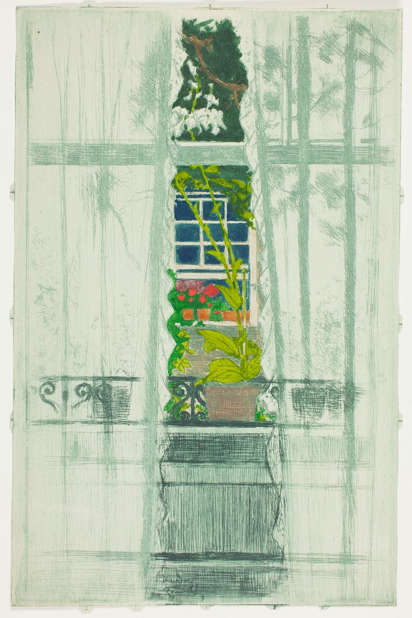 Et vindue set gennem et vindue af Theodore Roussel