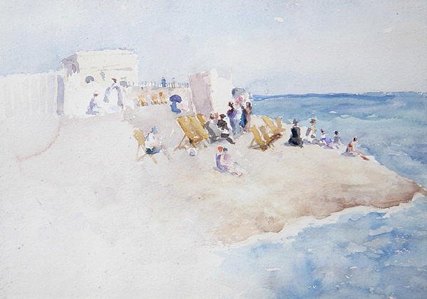 Badestation ved St. Leonards-on-Sea af Theodore Roussel