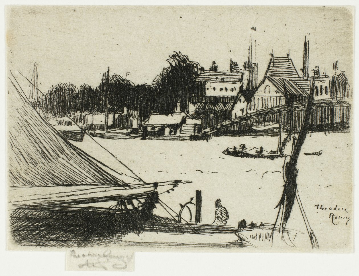 Battersea fra Chelsea af Theodore Roussel