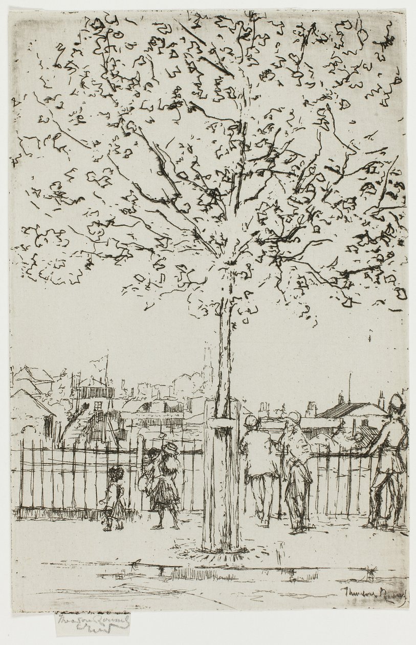 Chelsea Embankment, juni, 17.00, 1889 af Theodore Roussel