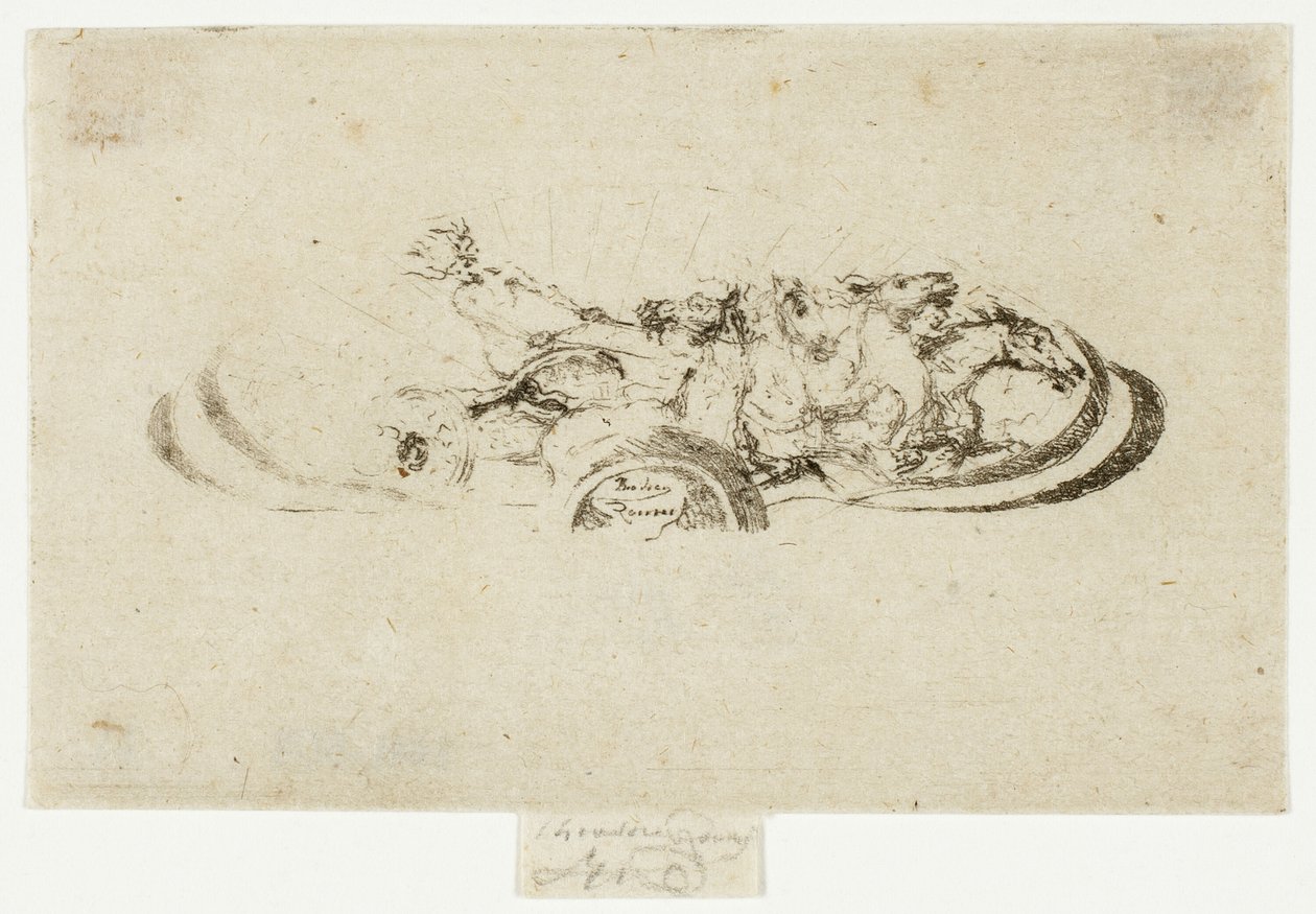Phaeton, Studie til dekoration af en ramme af Theodore Roussel