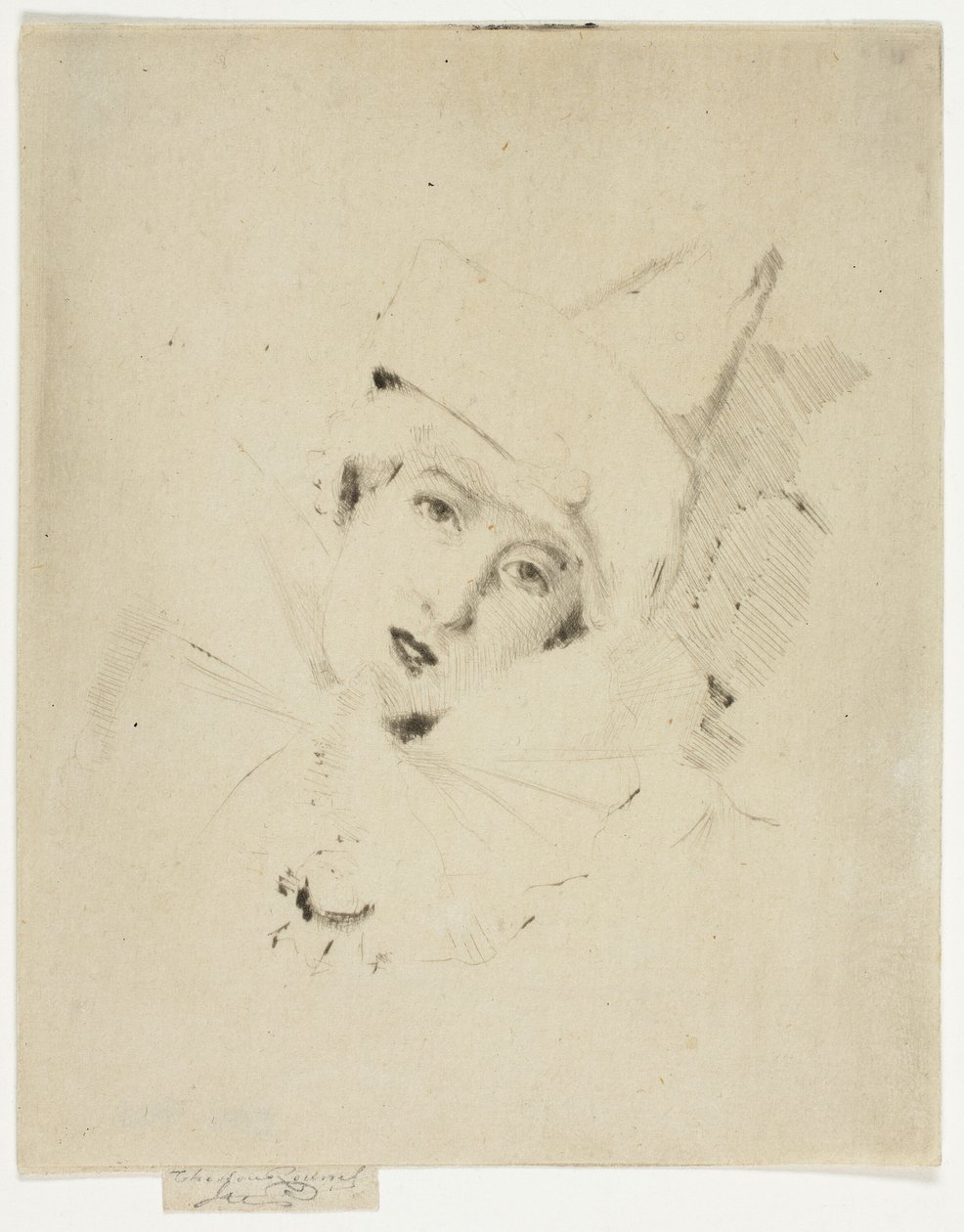 Pjerrot, portræt af fruen A.C. af Theodore Roussel