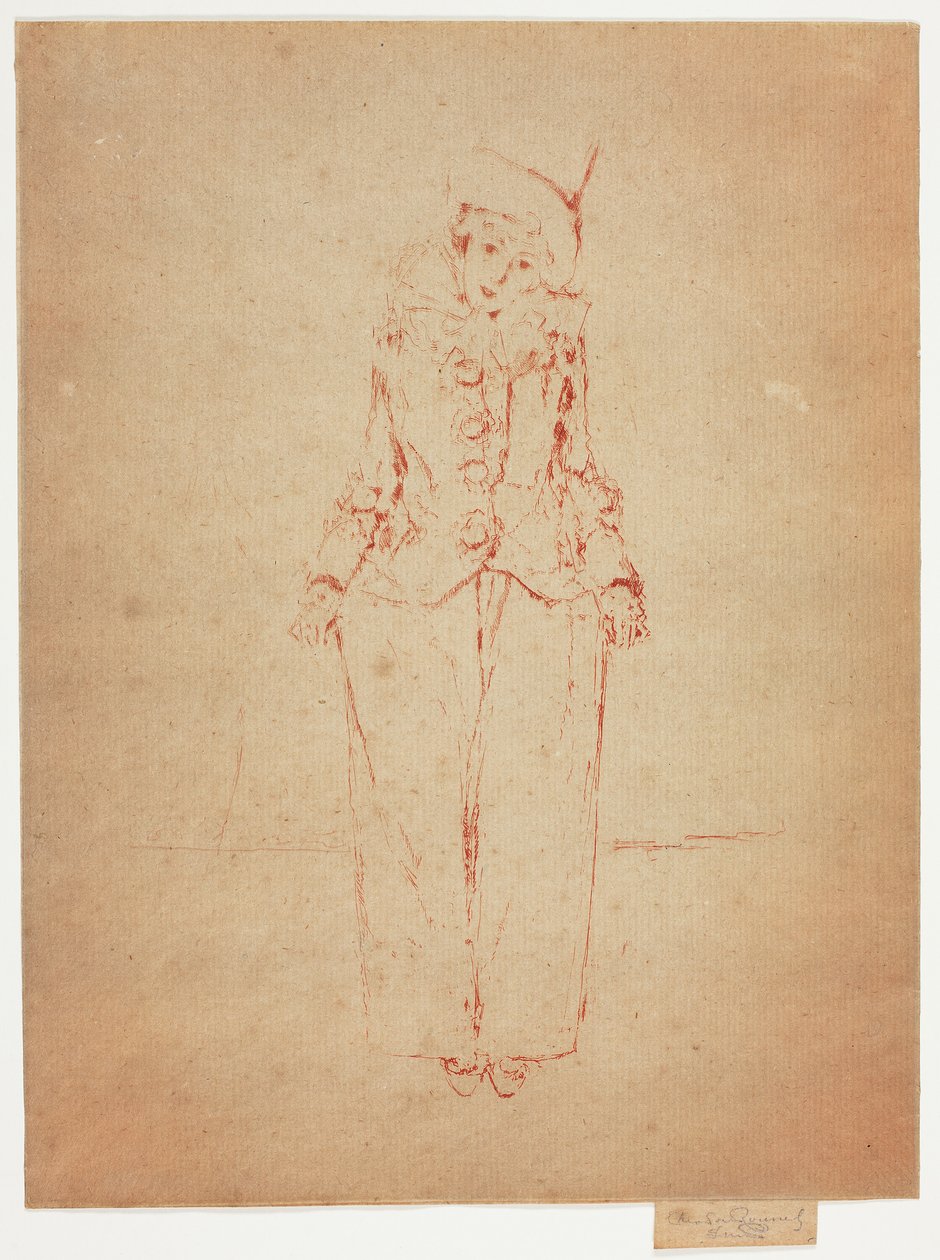 Pierrot en Pied, Portrait of the Lady A.C. af Theodore Roussel