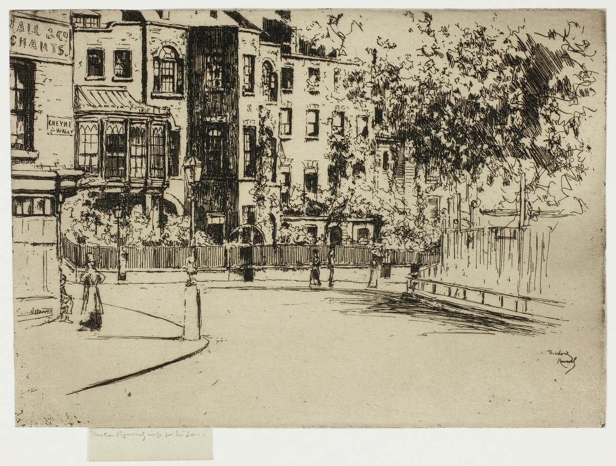 Hjørnet af Cheyne Walk, Chelsea af Theodore Roussel