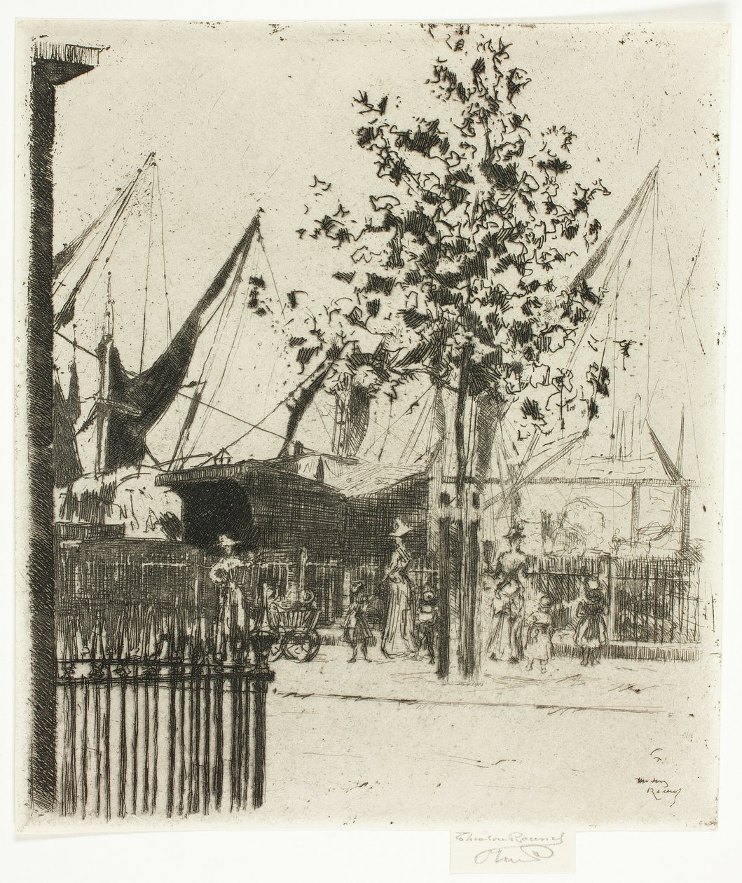 Hjørnet af Luna Street, Chelsea Embankment af Theodore Roussel