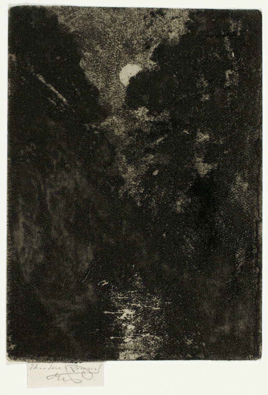 Træer i måneskin af Theodore Roussel