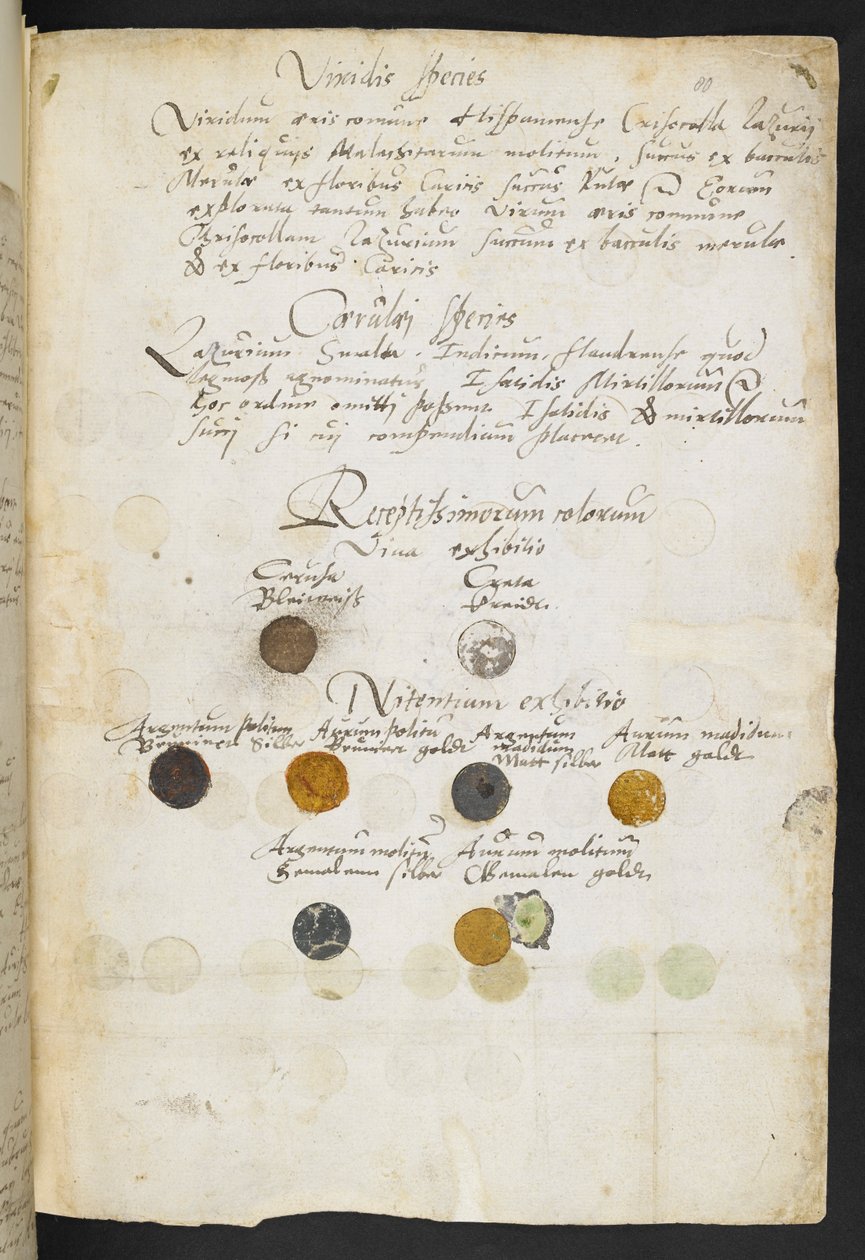 Side fra Mayerne-manuskriptet (MS 2052 f.80r) af Theodore Turquet de Mayerne