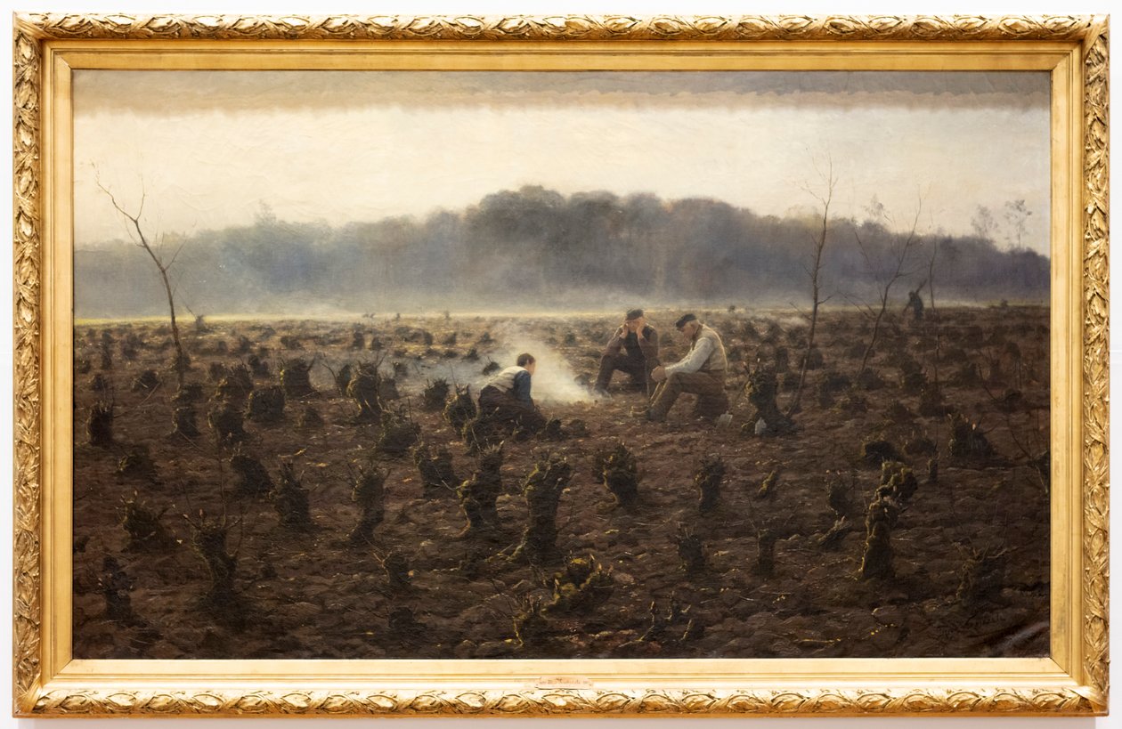 Stubbene (Les Souches) (olie på lærred) af Theodore Verstraete