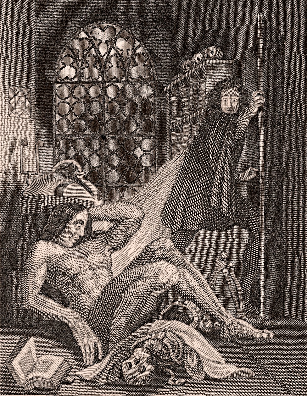 Victor Frankenstein blev forarget over sin skabelse af Theodore Von Holst