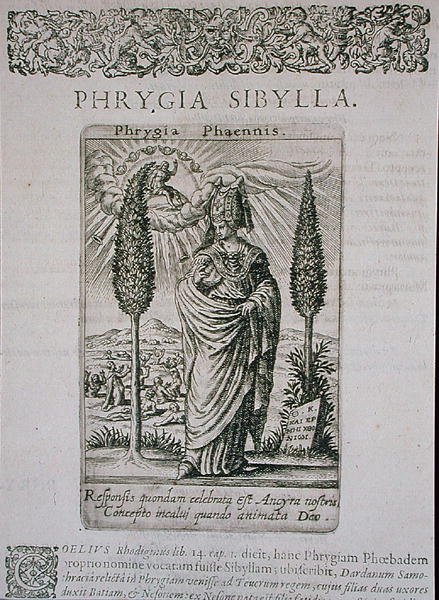 The Phrygian Sibyl, kopi af illustration fra 