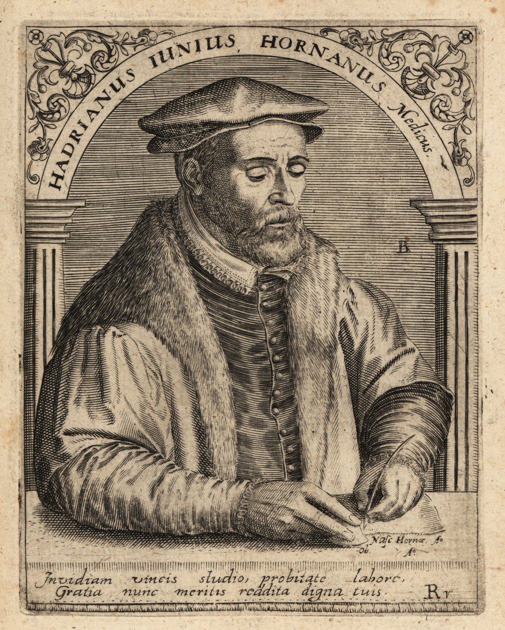 Adriaen de Jonghe, hollandsk læge. af Theodore de Bry