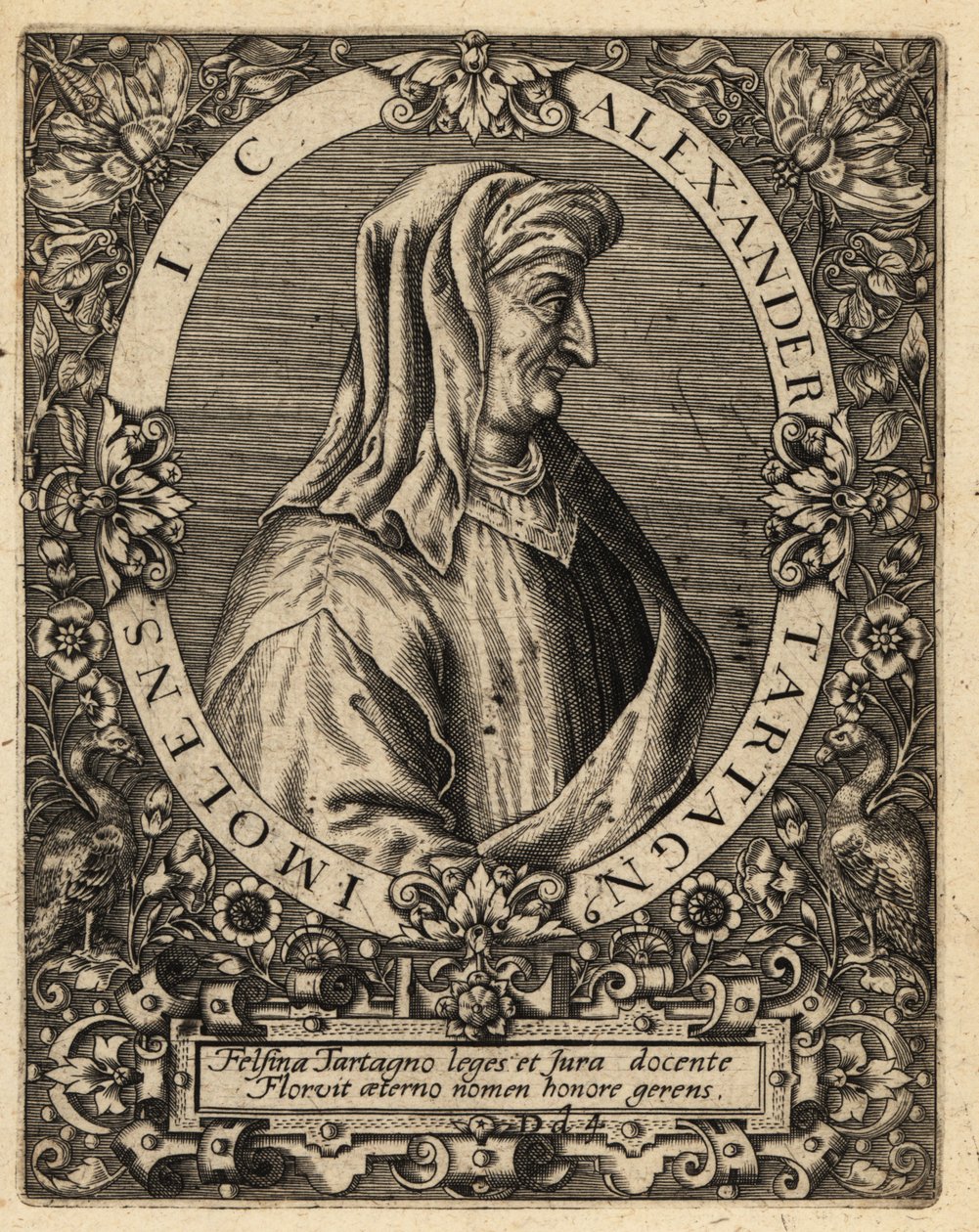 Alexander de Tartagnis, ca. 1424–1477, italiensk jurist. af Theodore de Bry