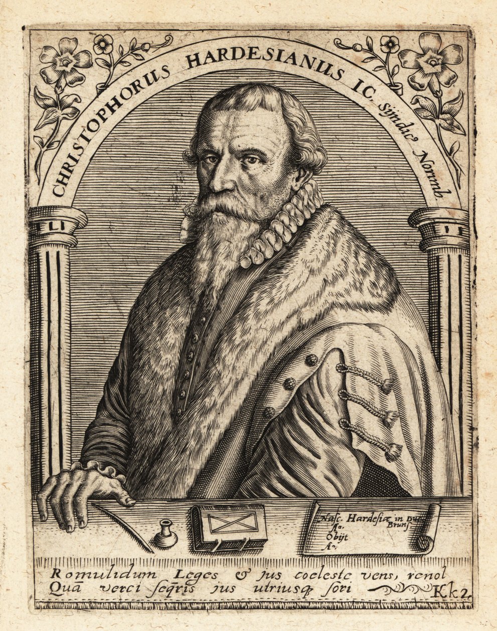 Christoph Herdesianus, tysk advokat af Theodore de Bry