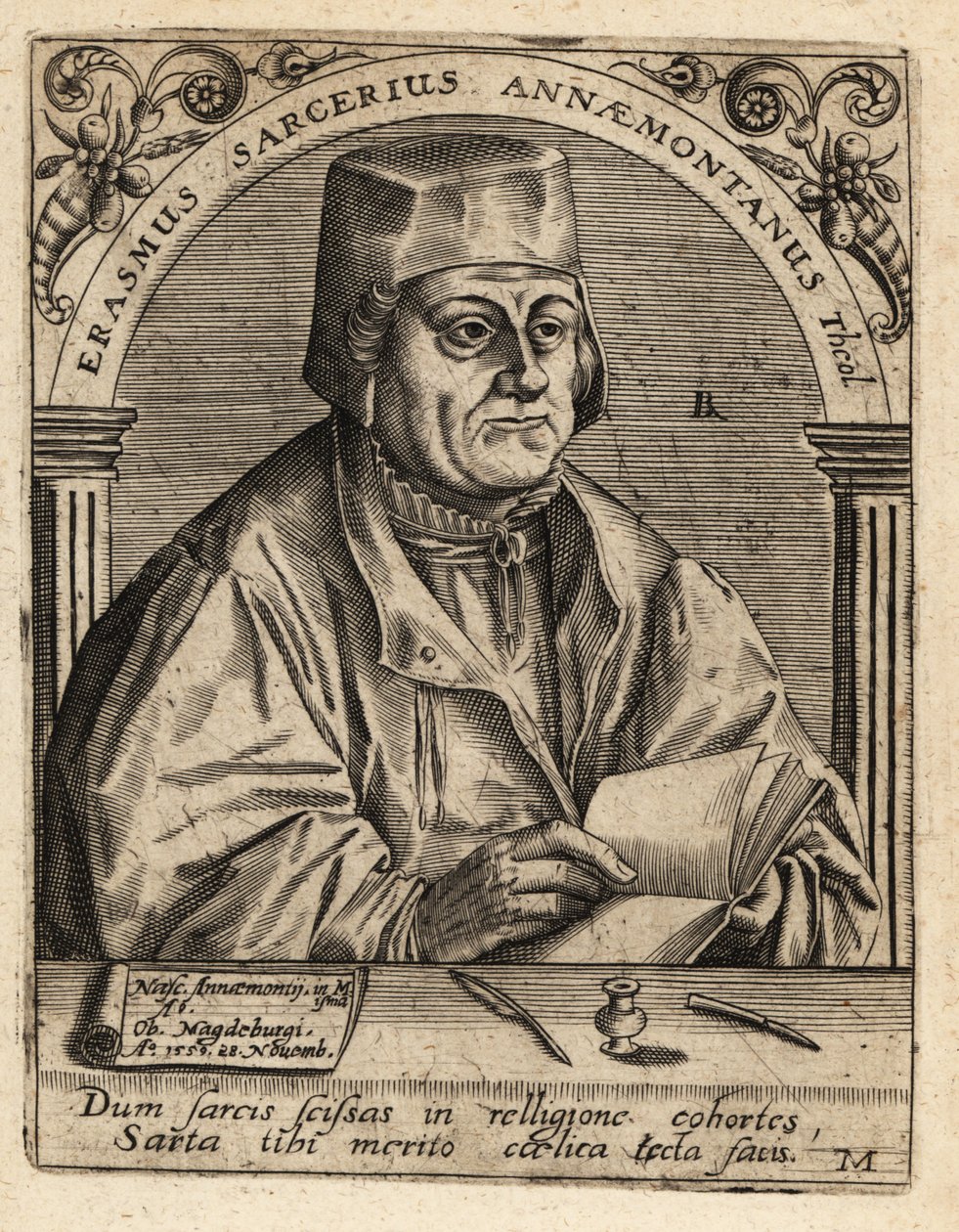 Erasmus Sarcerius af Theodore de Bry