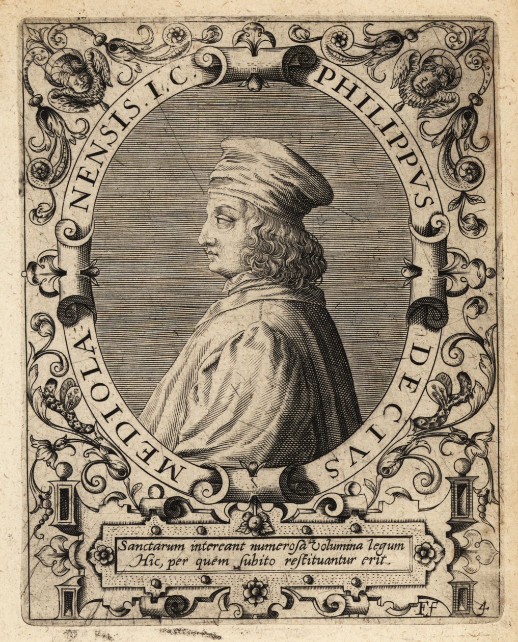Filippo Decio af Theodore de Bry