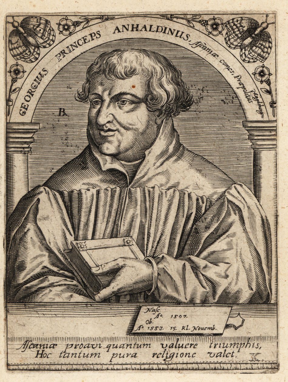 George III, Prins af Anhalt-Dessau af Theodore de Bry