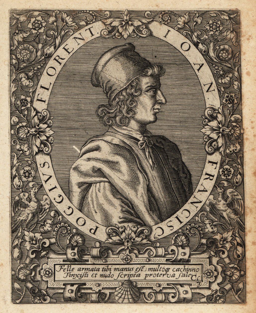 Gian Francesco Poggio Bracciolini af Theodore de Bry