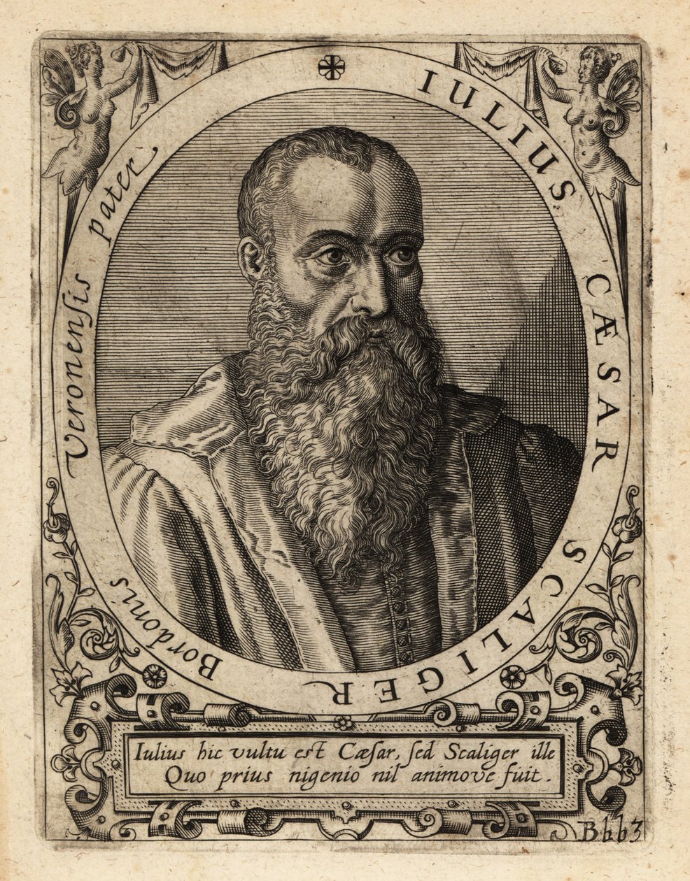 Giulio Cesare della Scala, italiensk lærd. af Theodore de Bry