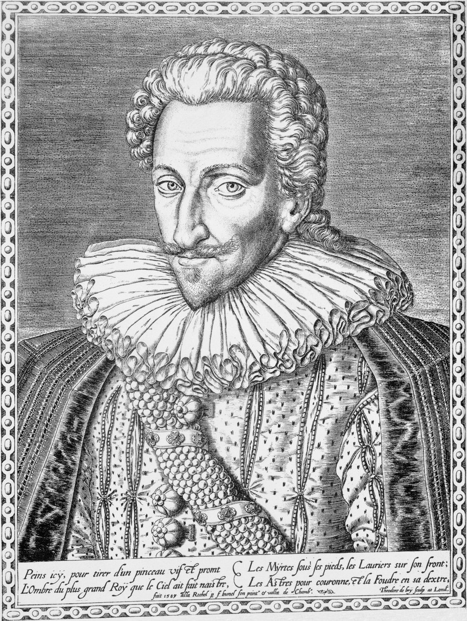 Henri IV af Frankrig som konge af Navarra, 1589 af Theodore de Bry