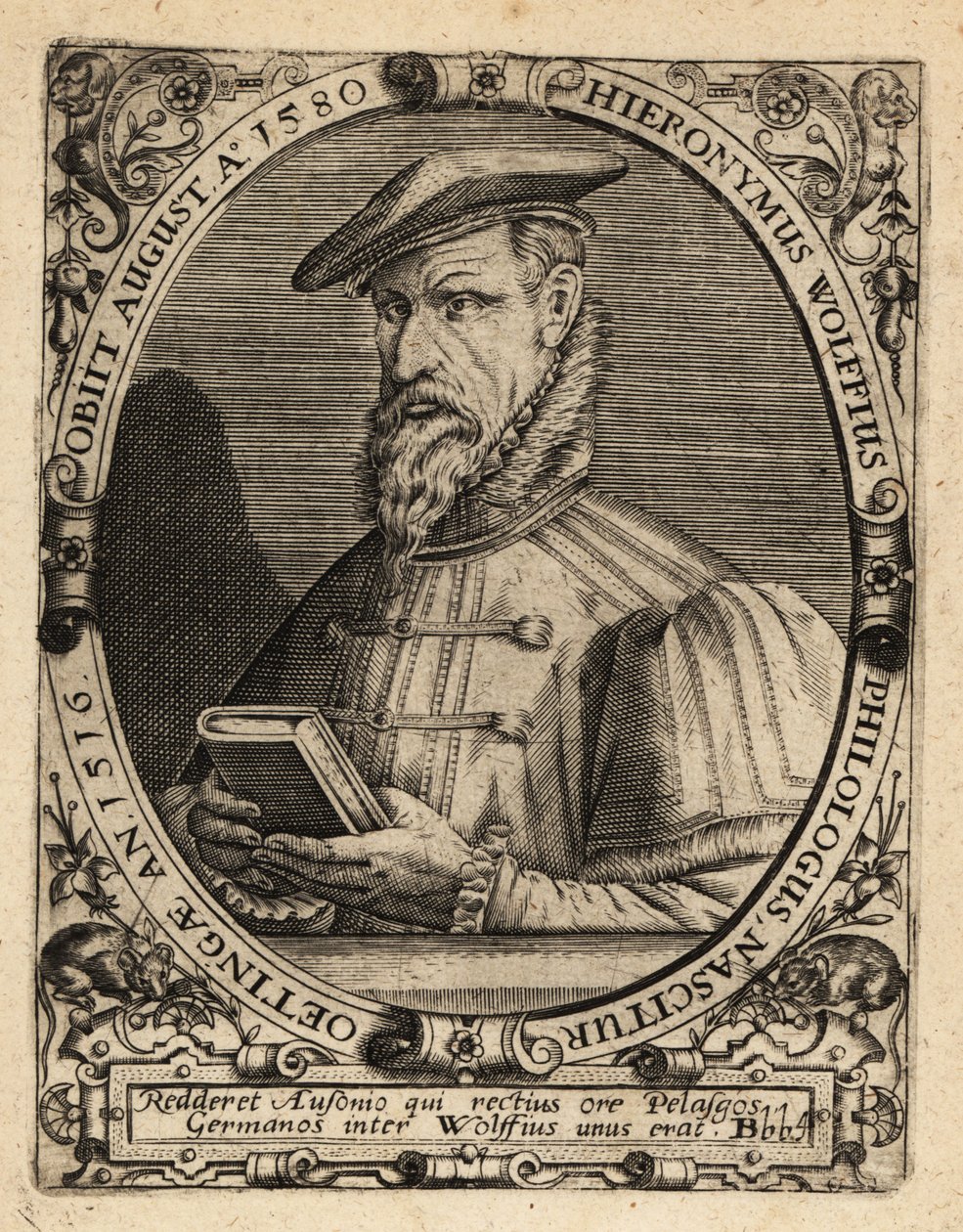 Hieronymus Wolf, tysk historiker af Theodore de Bry
