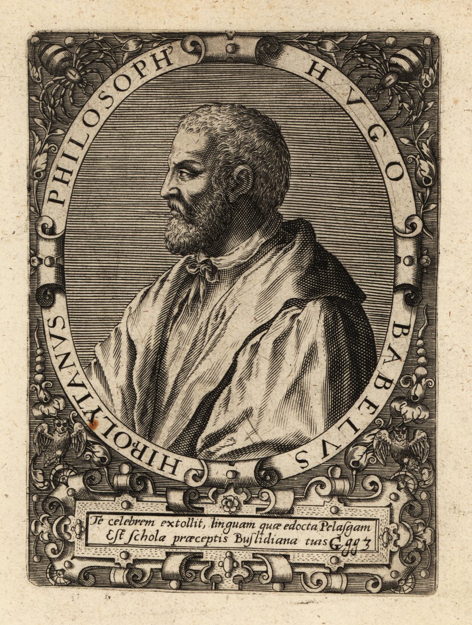 Hugues Babet, fransk filosof. af Theodore de Bry