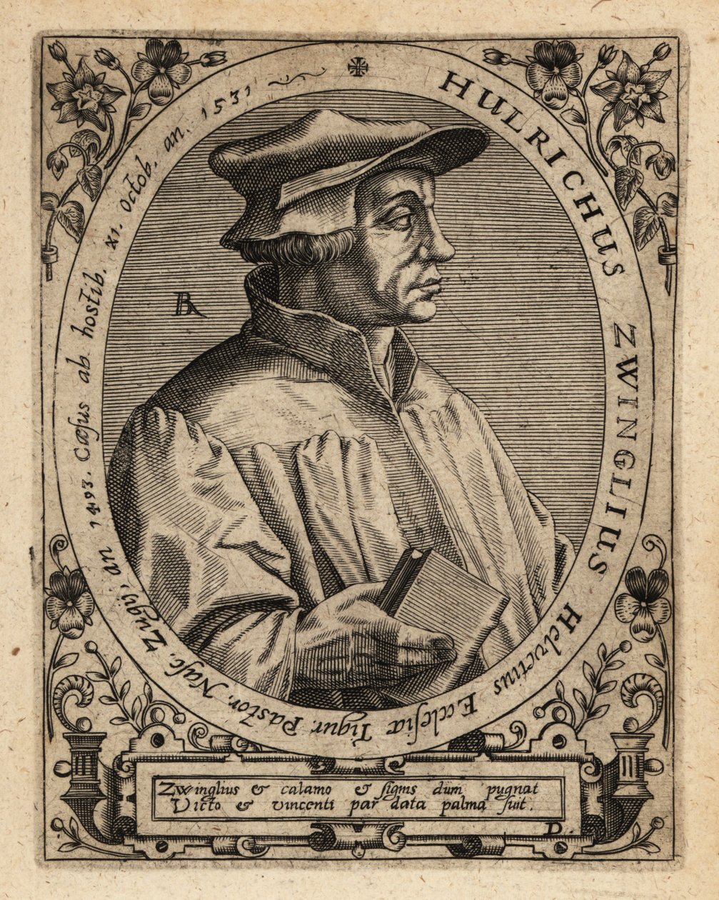 Huldrych Zwingli af Theodore de Bry