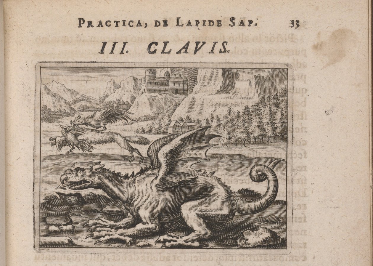 Illustration til Tripus Avrevs, det vil sige tre afhandlinger af udvalgte kemikere.., 1618 af Theodore de Bry