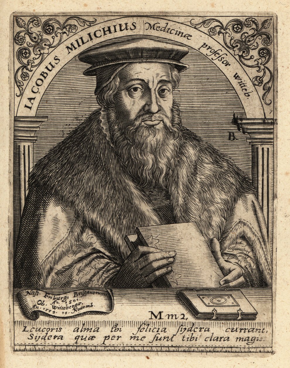 Jacob Milich, tysk astronom af Theodore de Bry