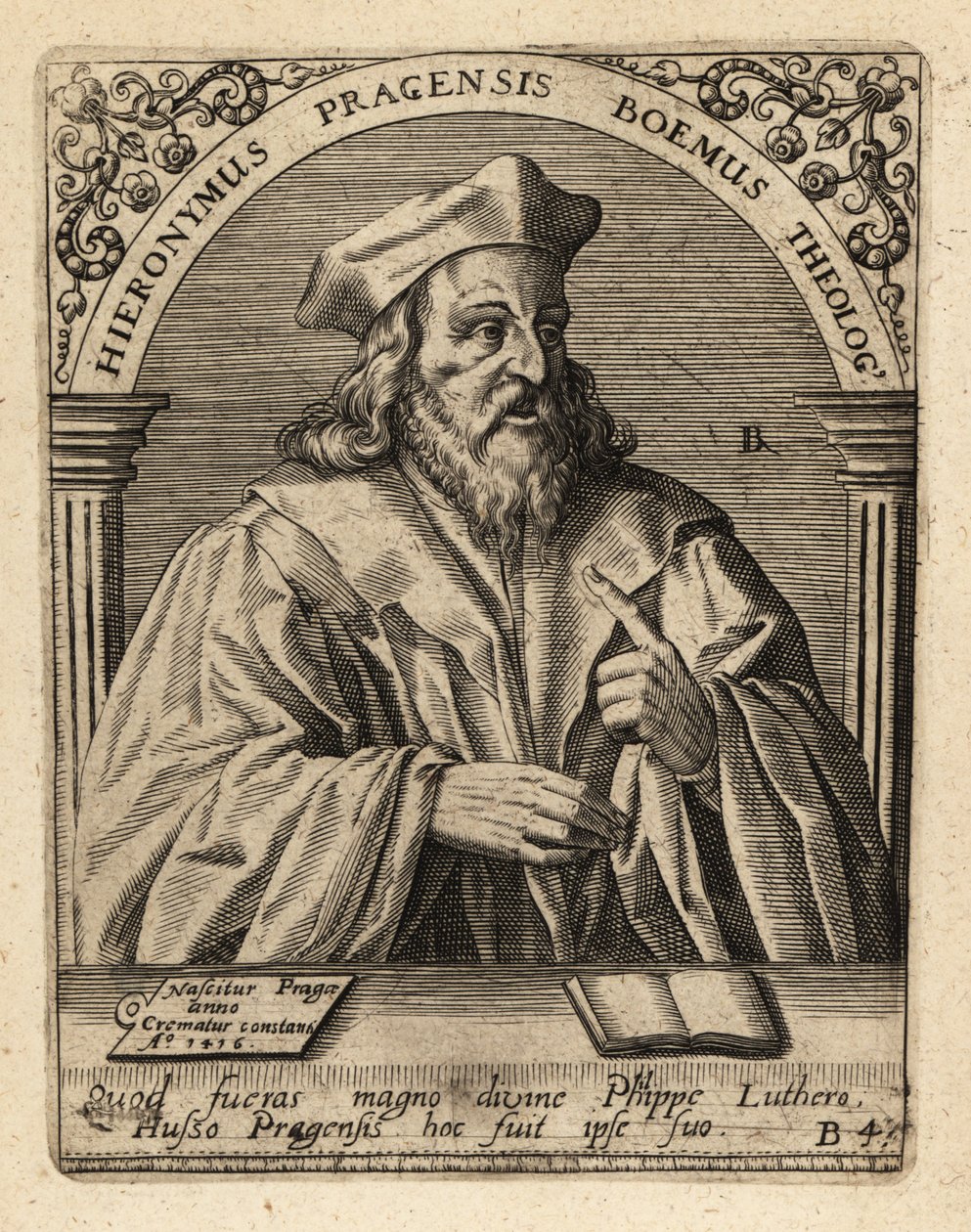 Jerome af Prag af Theodore de Bry