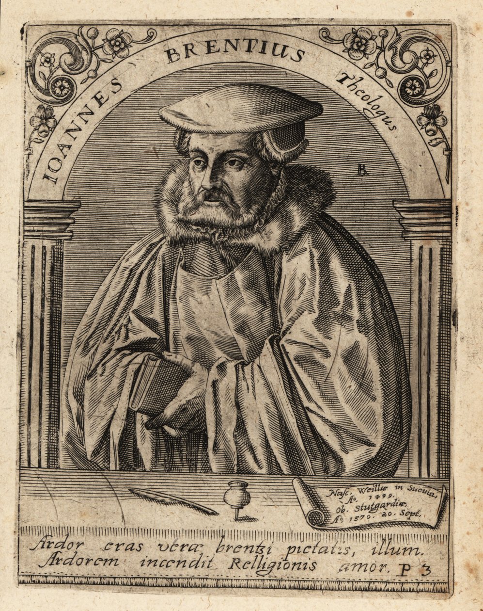 John Brenz af Theodore de Bry