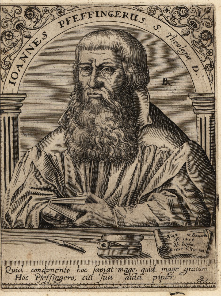 Johann Pfeffinger af Theodore de Bry