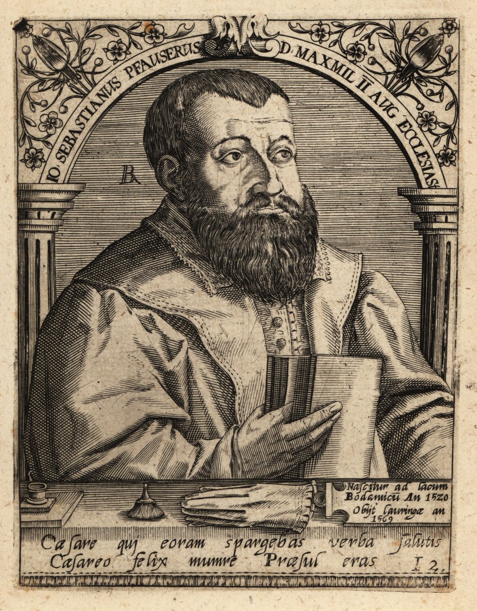 Johann Sebastian Pfauser af Theodore de Bry