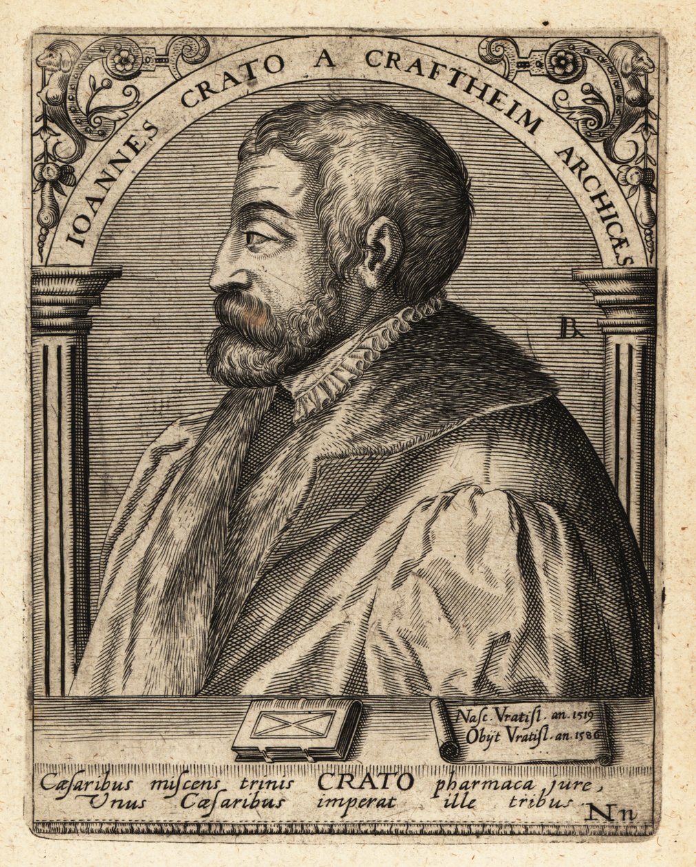 Johannes Crato fra Krafftheim af Theodore de Bry