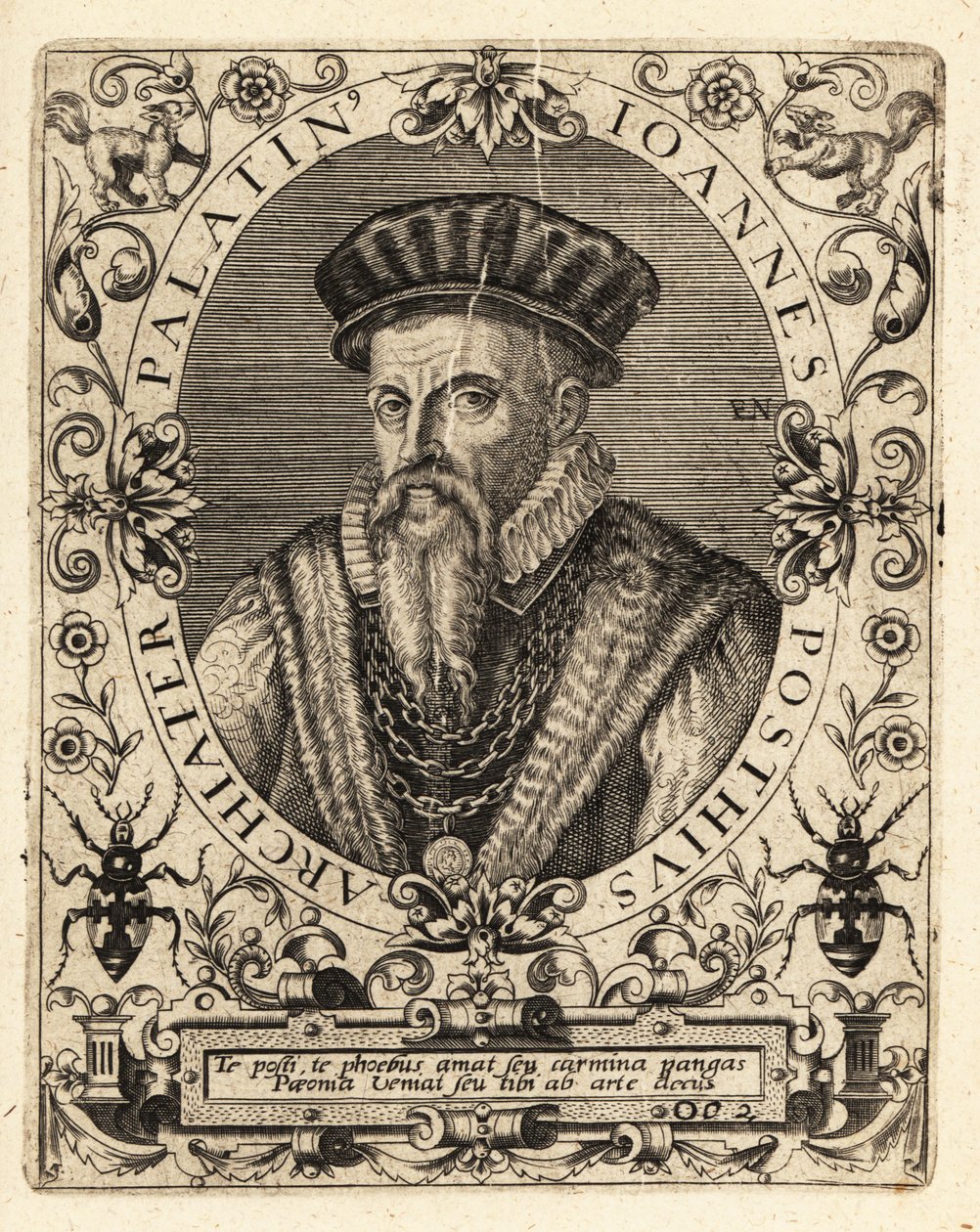 Johannes Posth, tysk humanist og læge af Theodore de Bry