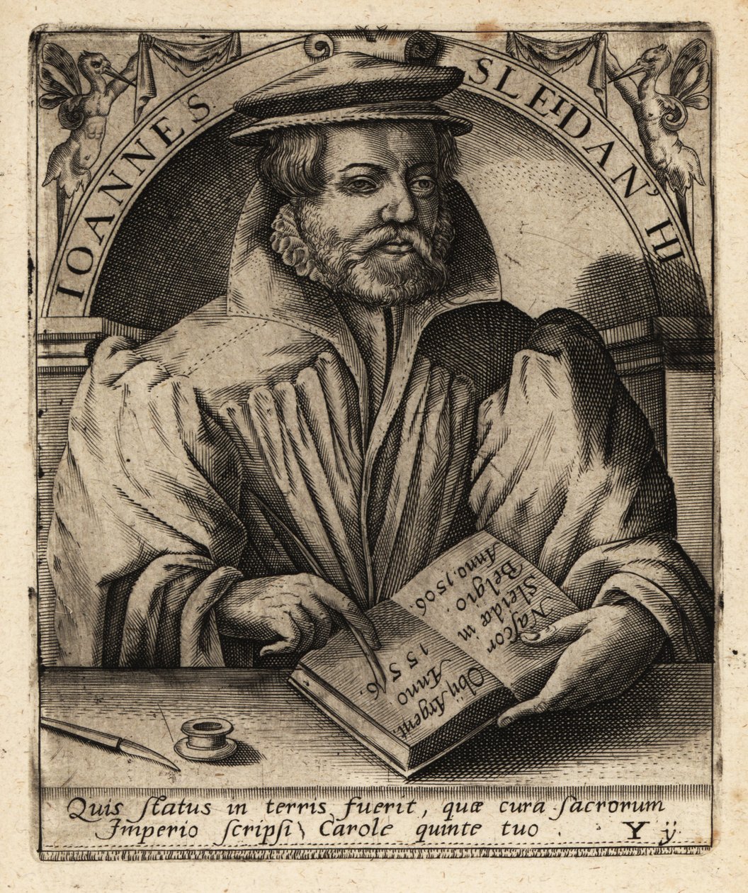 Johannes Sleidan, Luxembourgs historie. af Theodore de Bry