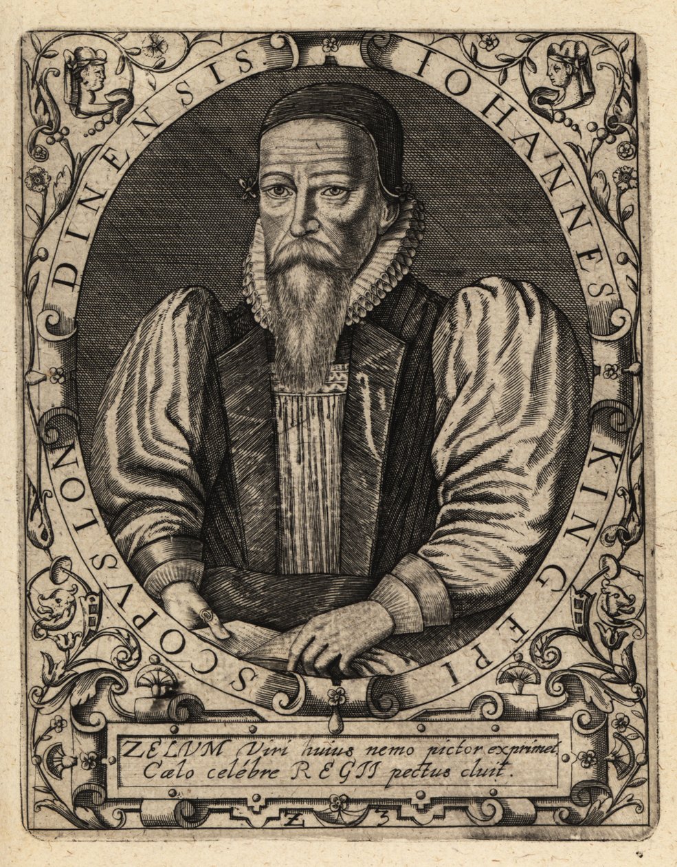 John King, død 1621, biskop af London. af Theodore de Bry