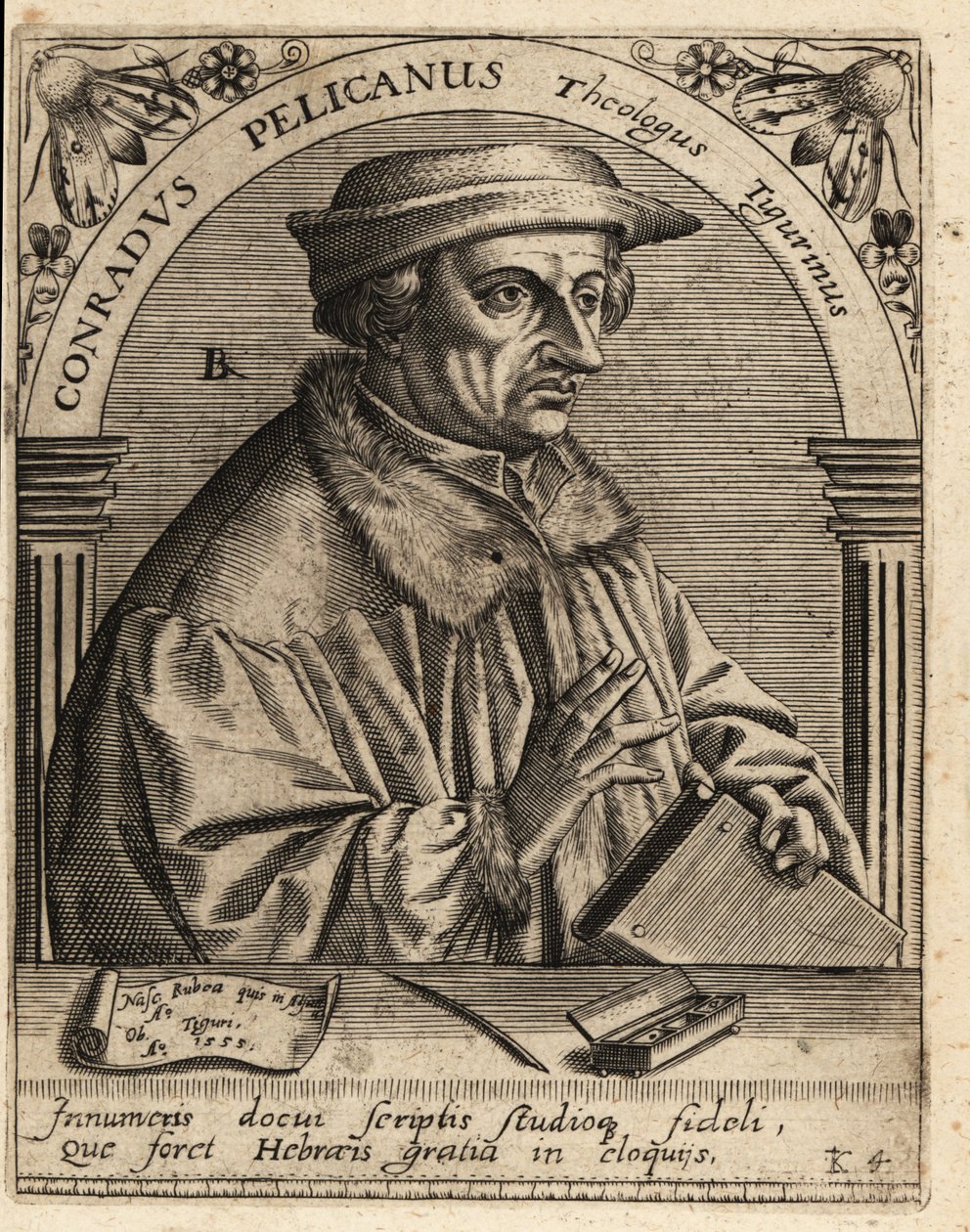 Konrad Pellikan af Theodore de Bry