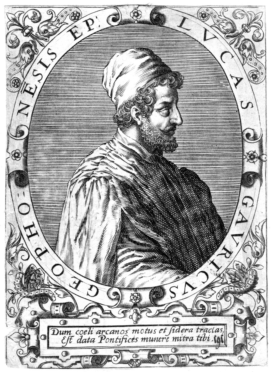 Lucas Gaurico, italiensk astronom, astrolog og matematiker, 1500-tallet. af Theodore de Bry