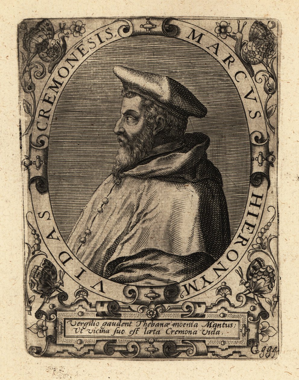 Marco Girolamo Vida, italiensk humanist. af Theodore de Bry
