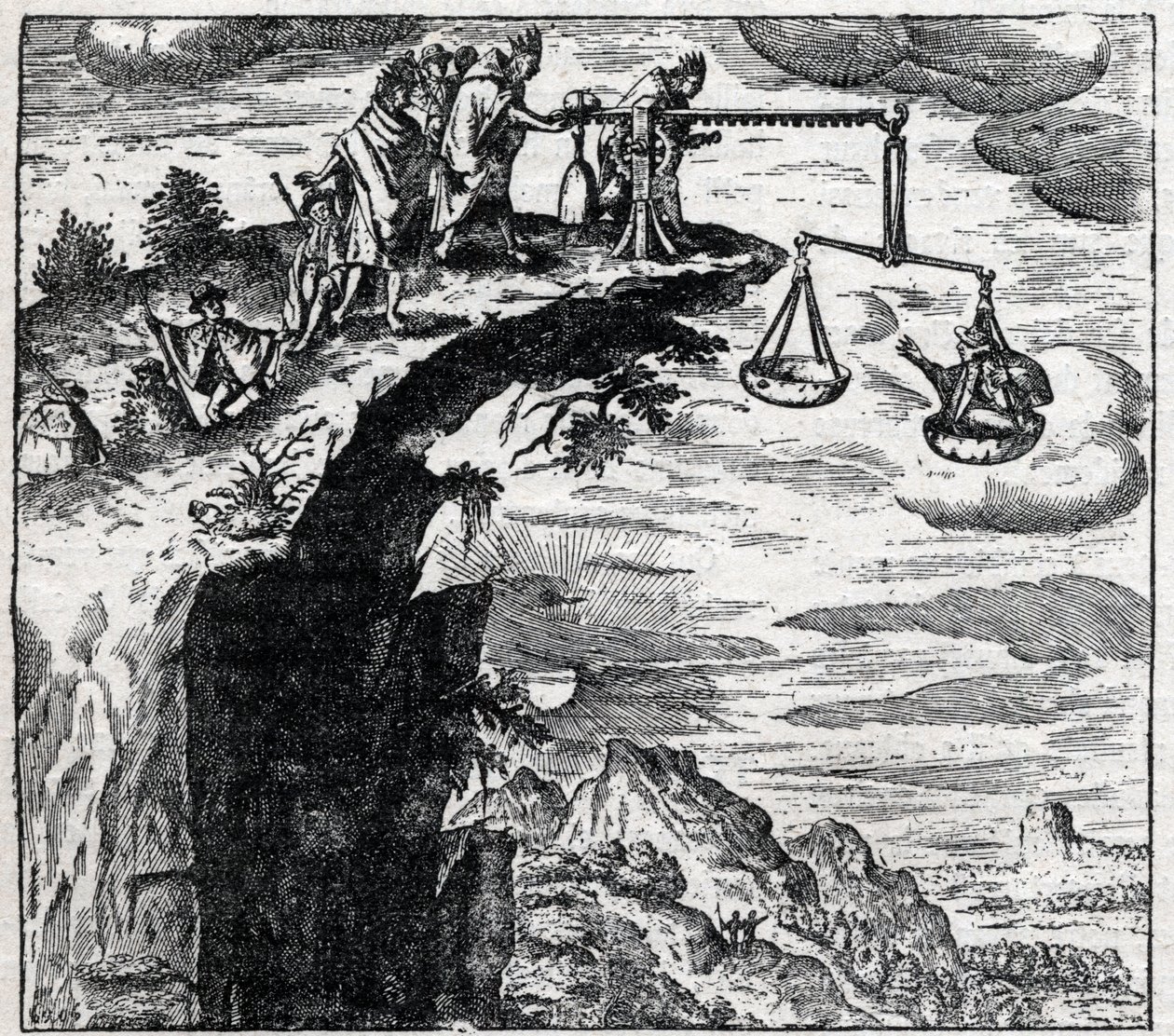 Metode til at afpresse en tilståelse fra en kriminel i Sydamerika på det tidspunkt, hvor spanierne ankom; fra Theodore de Bry (1528-1598)s "" Rejser"" af Theodore de Bry