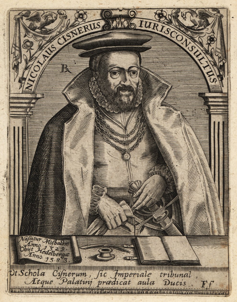 Nikolaus Cisnerus af Theodore de Bry