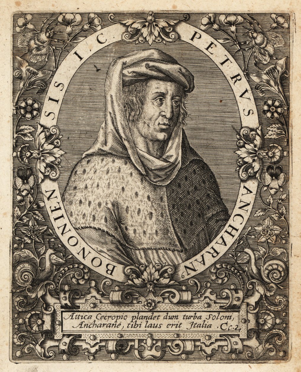 Peter af Ancarano, ca. 1333-1416, italiensk jurist. af Theodore de Bry