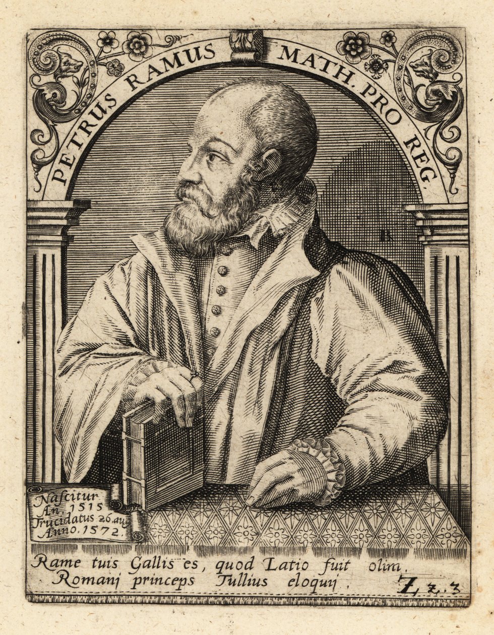 Petrus Ramus, fransk humanist. af Theodore de Bry
