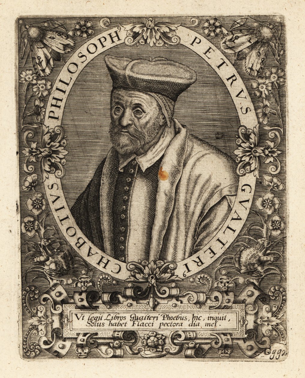 Pierre Gautier Chabot, fransk humanistisk forfatter. af Theodore de Bry