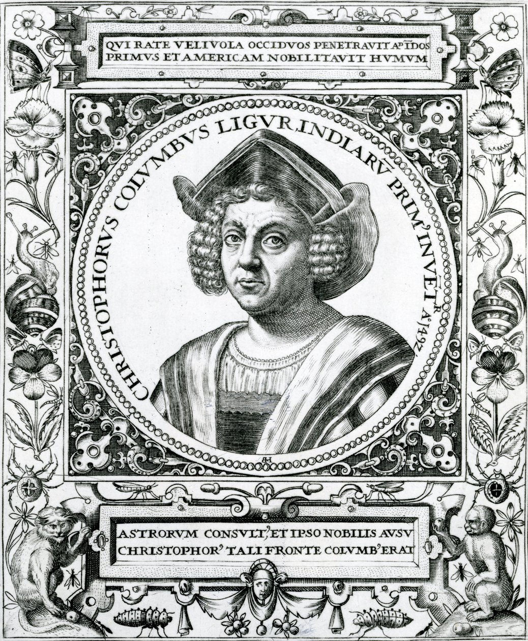Portræt af Christopher Columbus (1451-1506) fra 