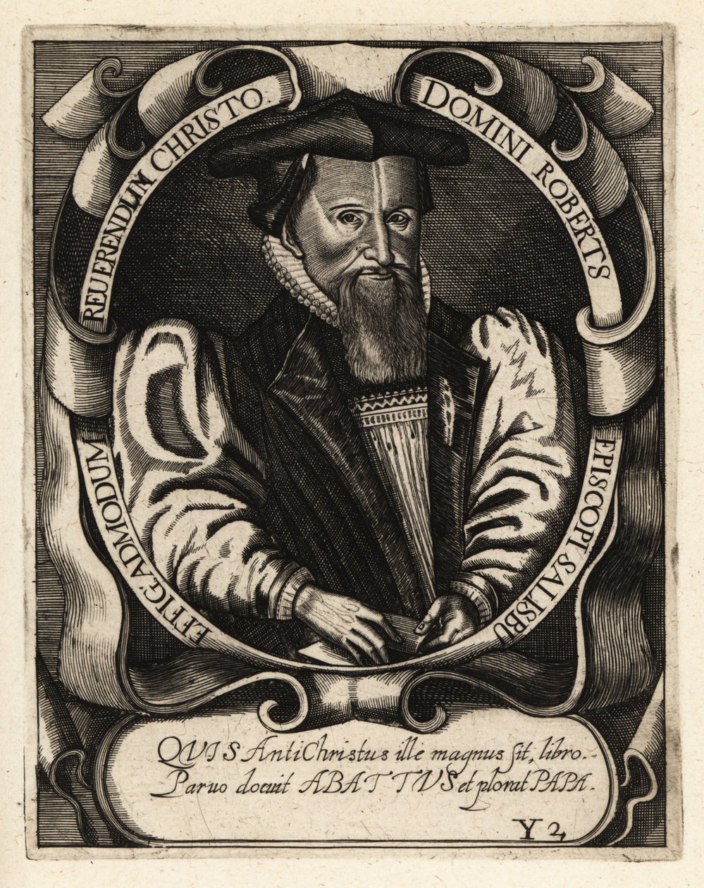 Robert Abbed, biskop af Salisbury af Theodore de Bry