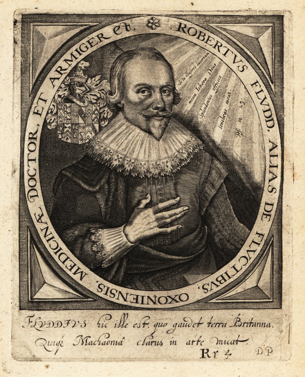 Robert Fludd, engelsk paracelsisk læge. af Theodore de Bry