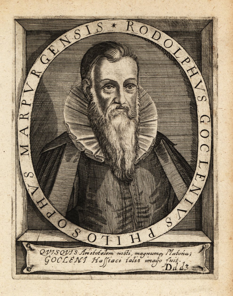 Rudolph Goclenius den Ældre, tysk skolastisk filosof. af Theodore de Bry